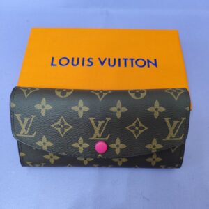 Cartera LV grande, interior rosa fucsia