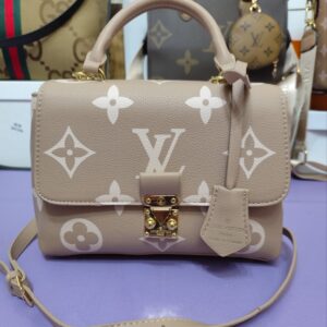 Bolsos LV, modelo croisette,estampado clásico beige.