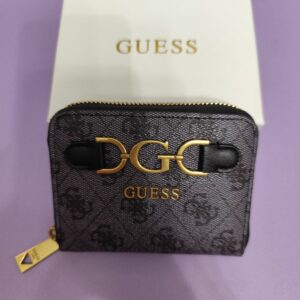 Cartera GS, tamaño pequeño, estampado negro.