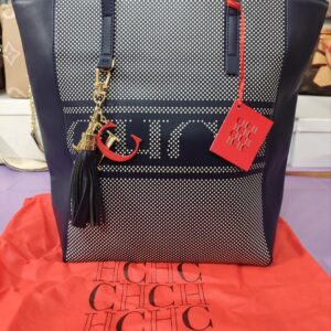 Bolsos CH, alta calidad, color azul marino.