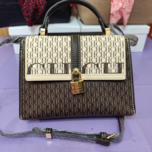 Bolsos CH, alta calidad, mini letras  marrón/beige.