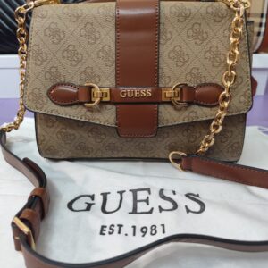 Bolsos GS, estampado marrón.