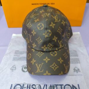 Gorra LV, calidad superior, piel estampado clásico marrón.
